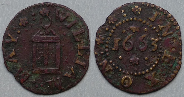 Exeter, William May 1663 farthing